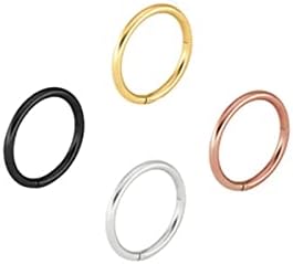 16G 18G 20G Stainless Steel Hinged Clicker Segment Septum Nose Lip