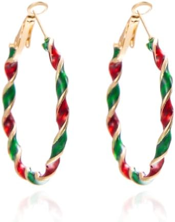 Christmas Hoop Earrings